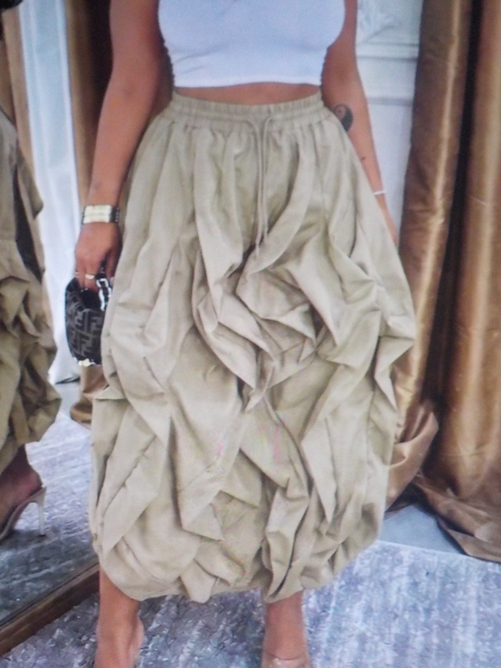 NEW Long Ruffled Skirt - Picture 4 of 9